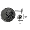 Sterling Silver Sunflower Post Earrings
