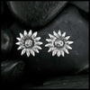 Sterling Silver Sunflower Post Earrings