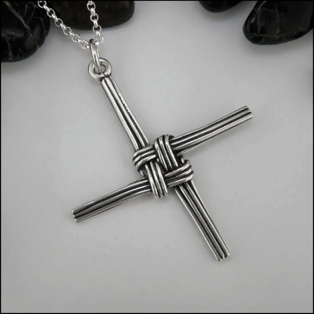 Saint Brigid's Cross in Sterling Silver- Extra Larger