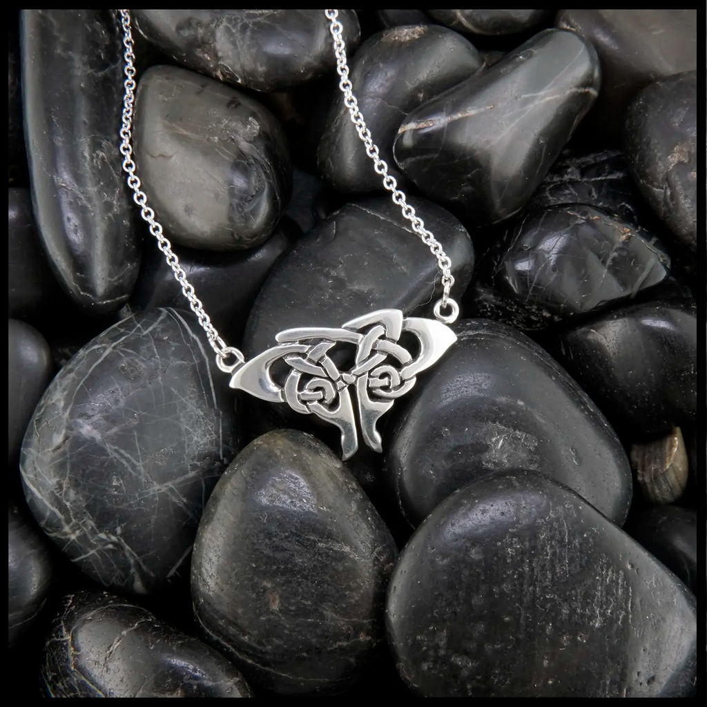 Small Moth Pendant in Sterling Silver
