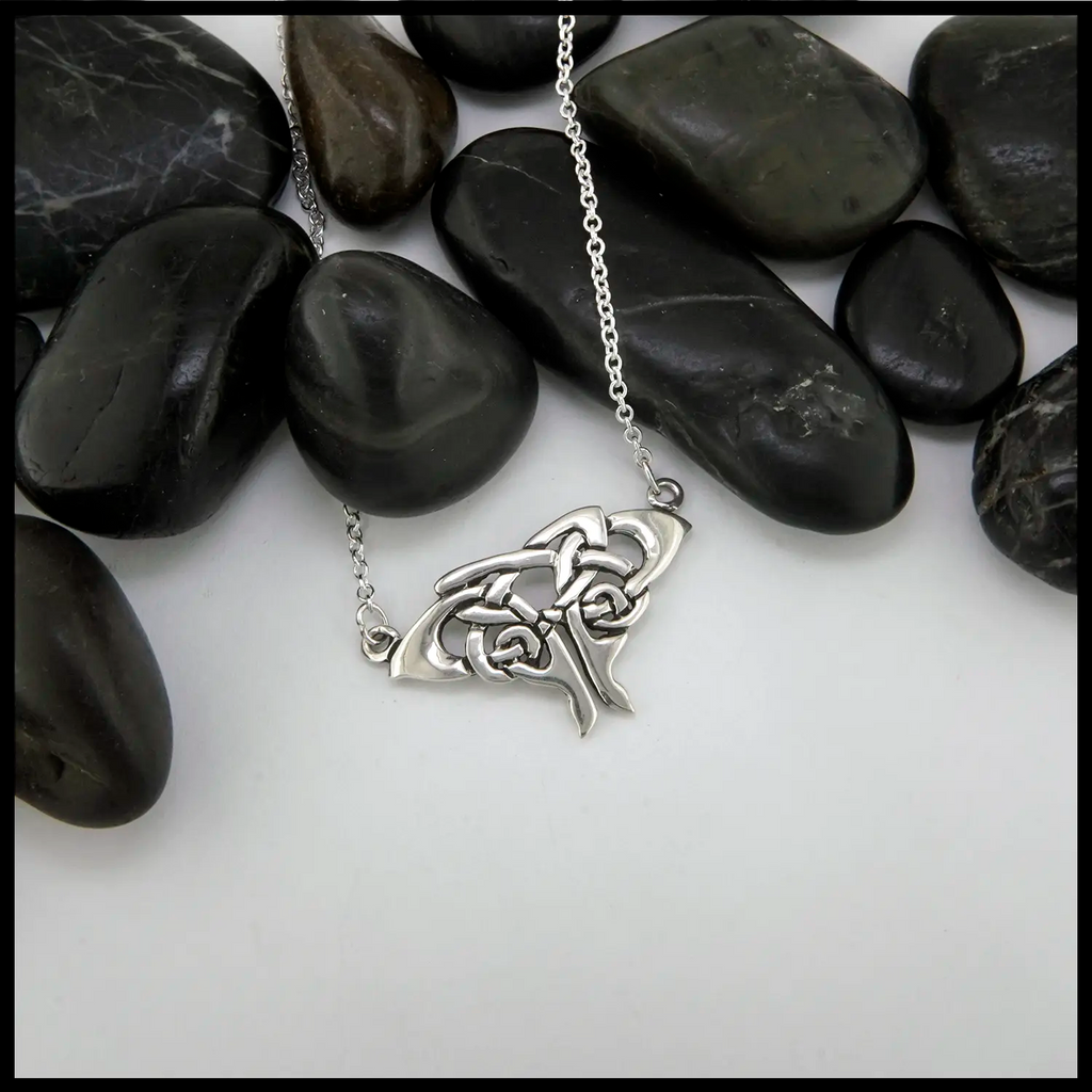 Small Moth Pendant in Sterling Silver