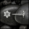 Daffodil Post Earrings in Sterling Silver