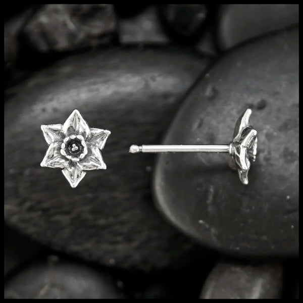 Daffodil Post Earrings in Sterling Silver
