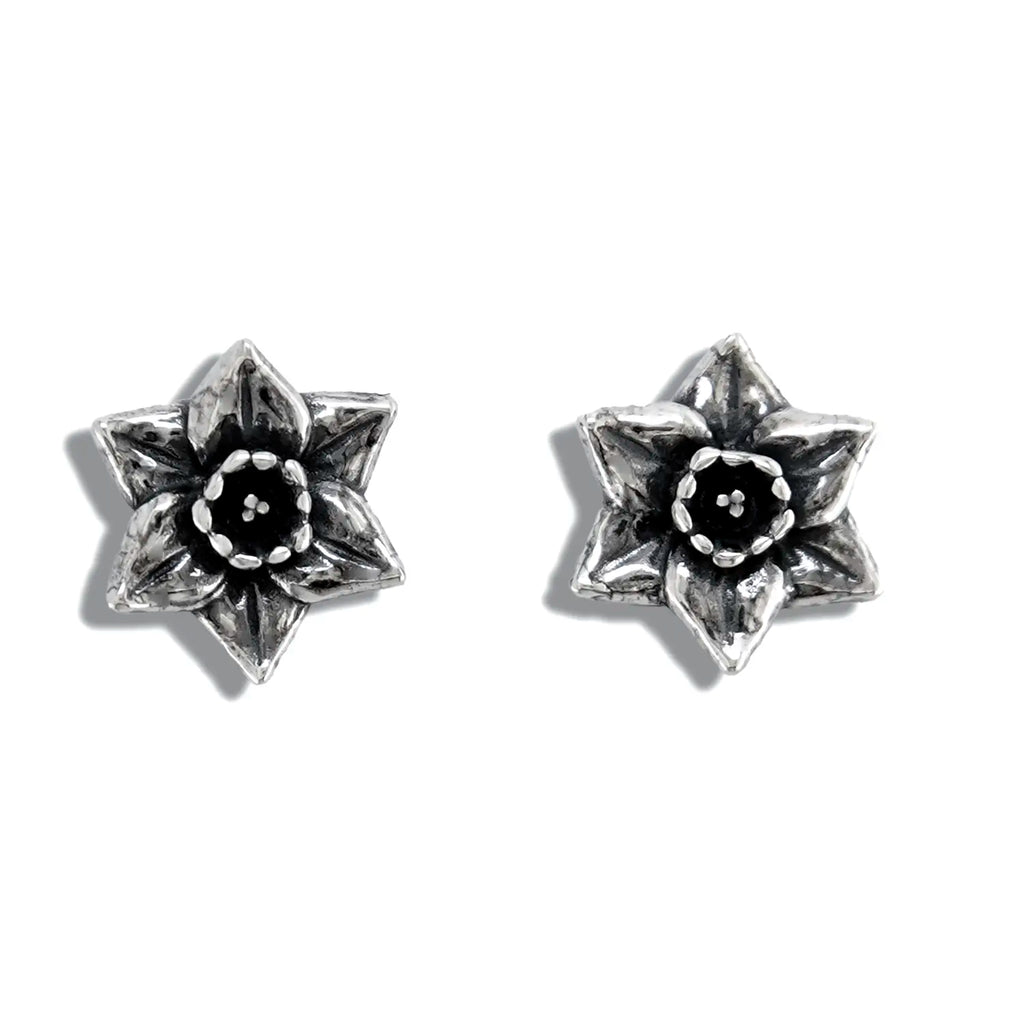 Daffodil Post Earrings in Sterling Silver