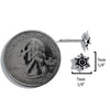 Daffodil Post Earrings in Sterling Silver