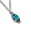 Celtic Goddess Pendant with Blue Topaz