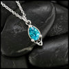 Celtic Goddess Pendant with Blue Topaz