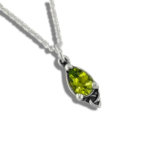 Celtic Goddess Pendant with Peridot