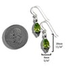 Celtic Goddess Earrings with Peridot