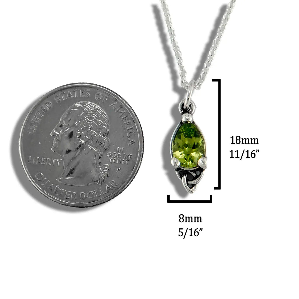Celtic Goddess Pendant with Peridot