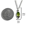 Celtic Goddess Pendant with Peridot