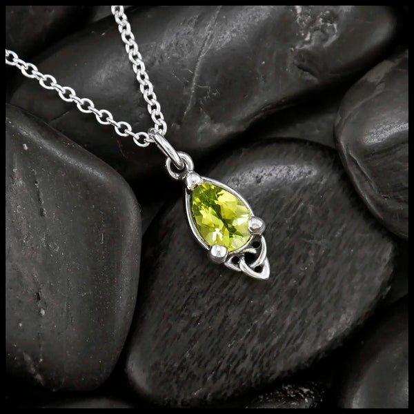 Celtic Goddess Pendant with Peridot