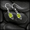 Celtic Goddess Earrings with Peridot