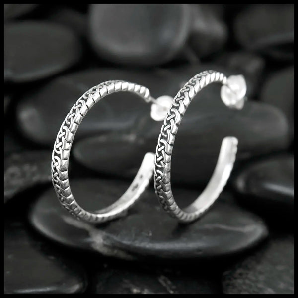 Josephine's Knot Hoop Earrings in Sterling Silver