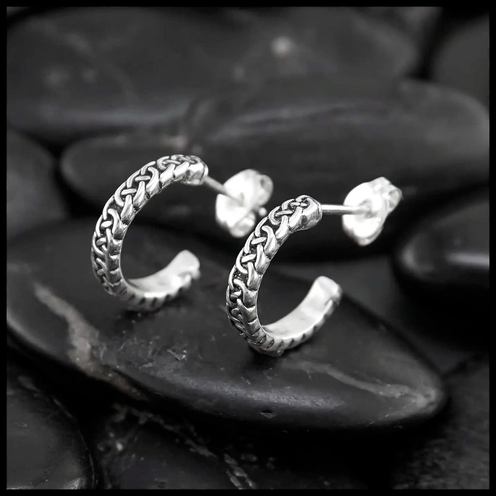 Josephine's Knot Hoop Earrings in Sterling Silver