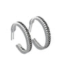 Josephine's Knot Hoop Earrings in Sterling Silver