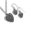 Maggie's Heart Pendant and Earring Set