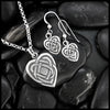 Maggie's Heart Pendant and Earring Set