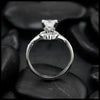 Interlocking Wedding Set With 1ct Princess Cut Lab Grown Diamond