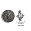 Interlocking Wedding Set With 1ct Princess Cut Lab Grown Diamond