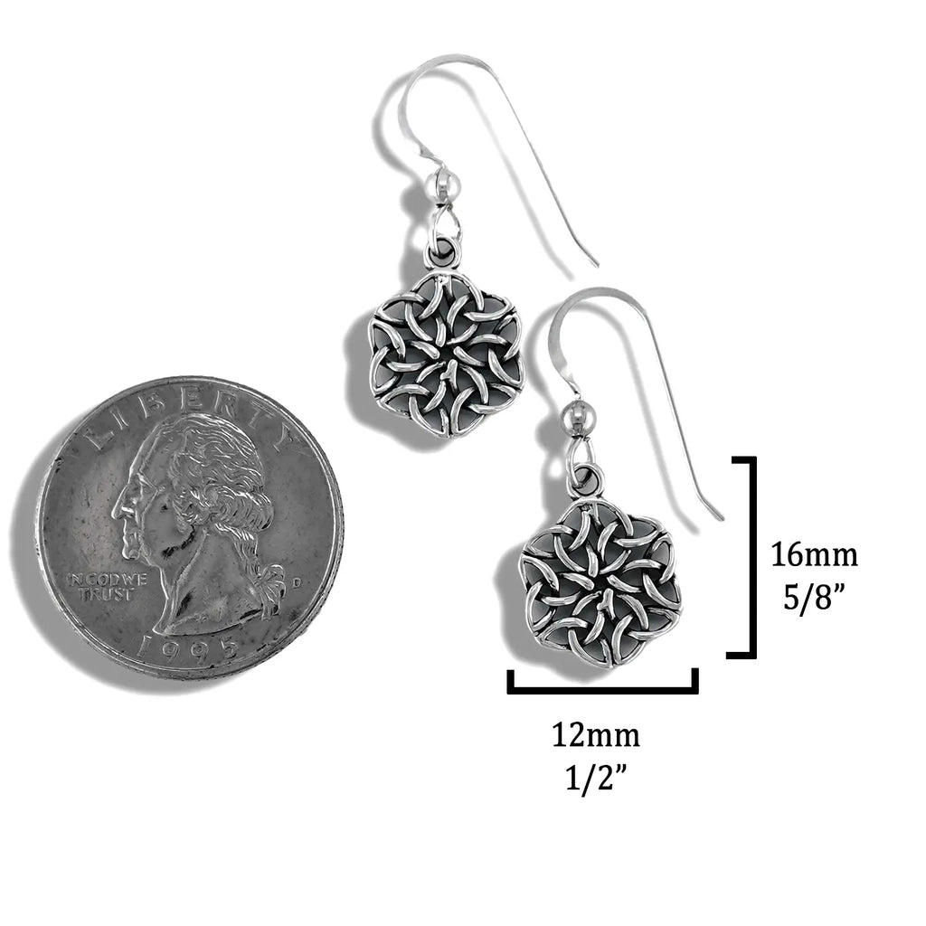 Ballybunion Knot Earrings Sterling Silver