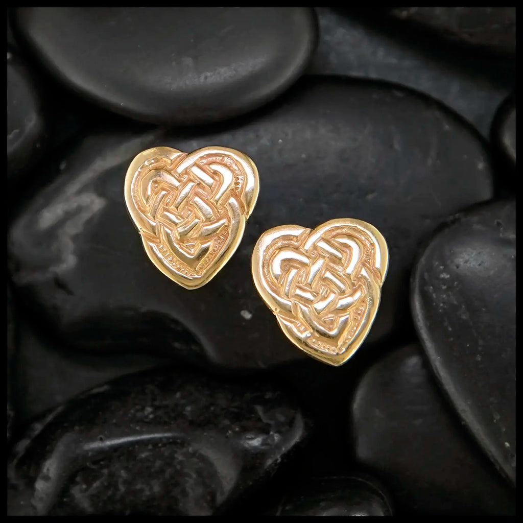 Gold Maggie's Heart Earrings