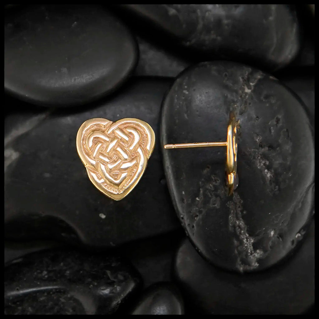 Gold Maggie's Heart Earrings