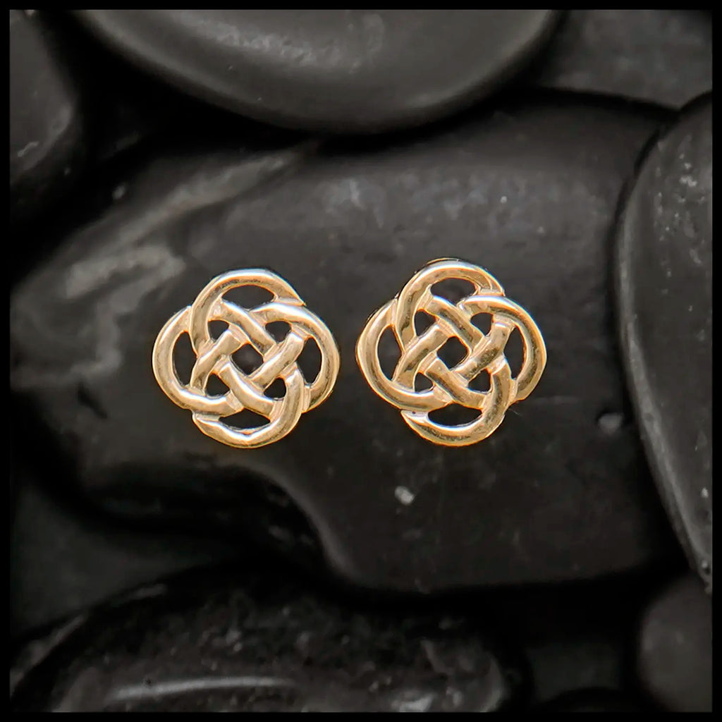 Josephine's Knot Post Earrings in Gold