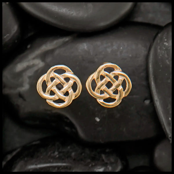 Josephine's Knot Post Earrings in Gold