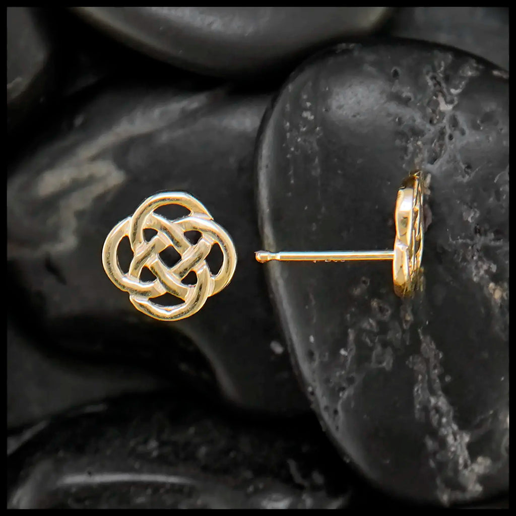 Josephine's Knot Post Earrings in Gold