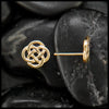 Josephine's Knot Post Earrings in Gold