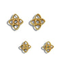 Starlight Knot Post Earrings in Gold