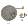 Starlight Knot Post Earrings in Gold