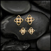 Starlight Knot Post Earrings in Gold