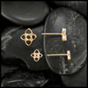 Starlight Knot Post Earrings in Gold