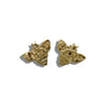 Hummingbird Post Earrings in 14K Gold