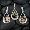 Teardrop Pendants with Thistle, Shamrock, or Trinity Knot