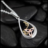 Teardrop Pendants with Thistle, Shamrock, or Trinity Knot