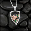 Pendant with Shamrock and Tsavorite