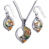 Tri-color Claddagh Pendant in Gold and Silver