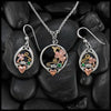 Tri-color Claddagh Pendant in Gold and Silver