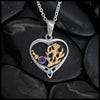 Heart Pendants with Thistle, Shamrock, or Trinity Knot