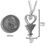 An Teor Celtic Heart Pendant- Medium