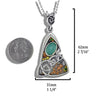 Custom Aventurine Pendant with Tsavorite and Gold accents