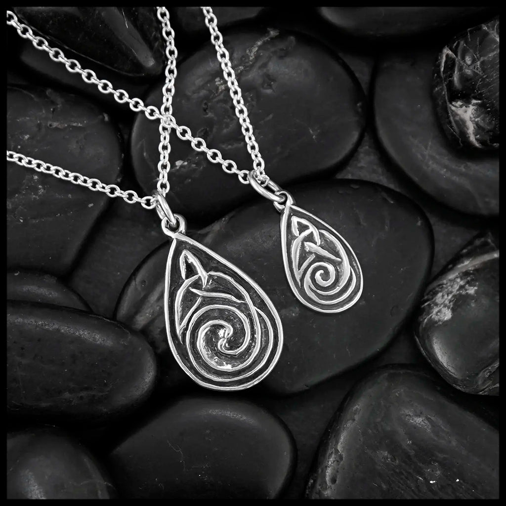 Celtic Spiral Pendant in Silver