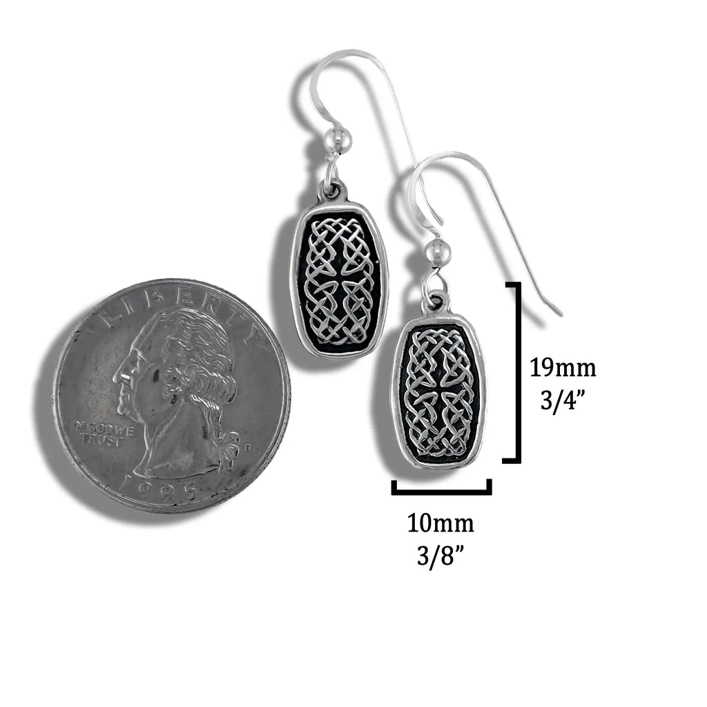 Maura's Knot earrings in silver