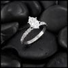 Oval Josephine's Knot Diamond Ring with 1ct Lab Diamond