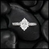 Oval Josephine's Knot Diamond Ring with 1ct Lab Diamond