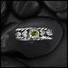 Custom Peridot Twist Ring in Silver