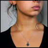 Woven Celtic Birthstone Pendant and Earring Set in Sterling Silver